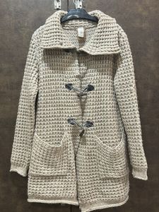 Cozy Knit Toggle long Cardigan free size upto3xl