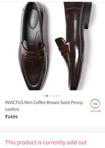 INVICTUS signature Men Coffee brown soild penny Lo