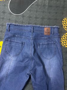 blue denim bootcut jeans