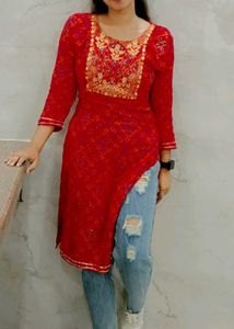 Beautiful Kurti ....Red ♥️♥️♥️