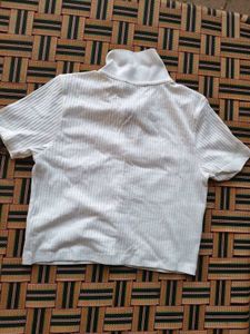 White Button-Down Top