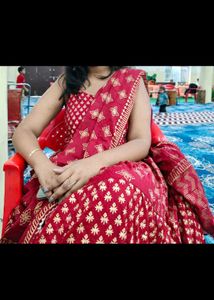 Red Ethnic Dress... Kurta With Dupatta