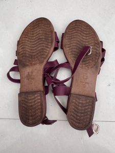 Allen Solly - Burgundy Strappy Sandals