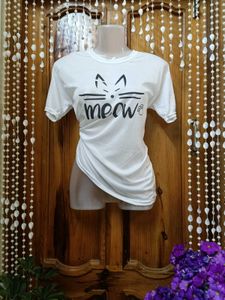 Meow Cat Graphic Tee