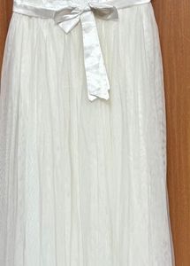 Elegant White Floral Party Dress light alternation
