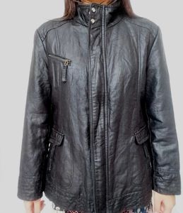 Stylish Black Faux Leather Jacket