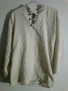 premium jute short kurta