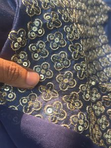 Elegant Navy Blue Saree