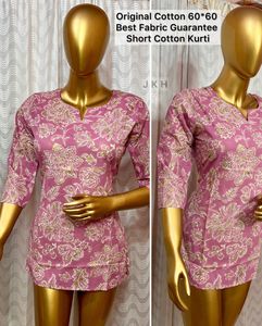 Never Used Floral Cotton Kurti Size M L XL XXL