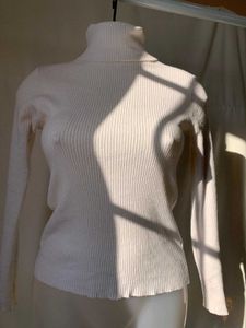 Ribbed Turtleneck Top