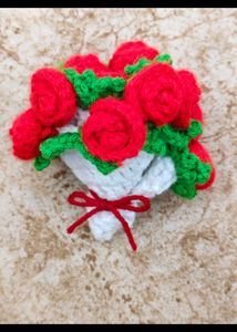 Crochet rose Tea coaster/rose bouquet 💐