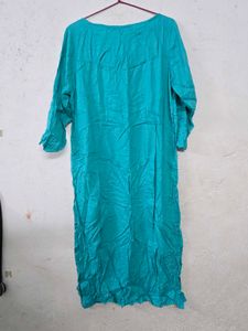 Stylish Teal Printed Kurta