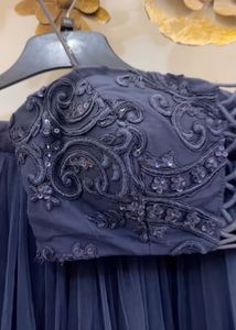 Elegant Navy Blue Lehenga Choli