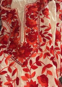 Red Embroidered Suit Set