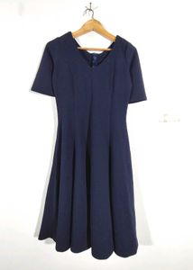 Aara Navy Blue Dress Midi