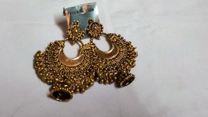 Oxidised Golden Jhumka