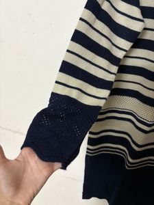 Elegant Striped Knit Dress