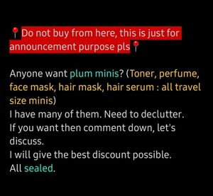 Plum Mini Products Sealed