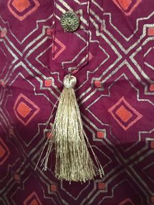 Ethnic Red Printed Kurta