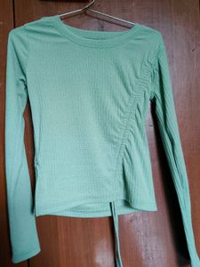 Korean round neck full sleeve stylish top