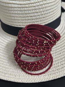Maroon Bangle Set 22 pcs