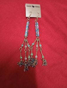 Multi Colour Long Earrings