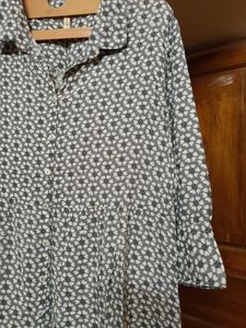 GREY FLORAL DRESS