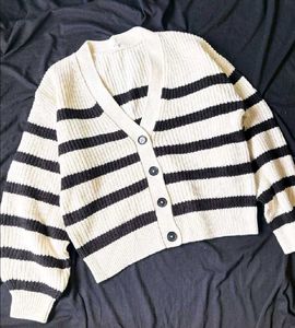 Striped Knit Cardigan