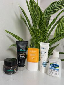 Skincare Bundle - mCaffeine, Plum, Cetaphil