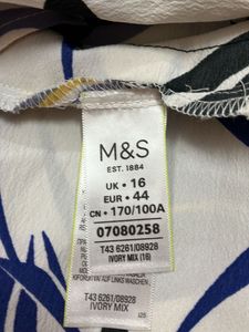 Marks And Spencer Floral Print 3/4 Sleeve Blouse