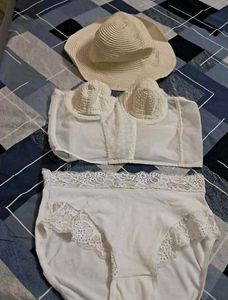 Combo Of Three Imported Corset And Hat