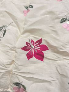 Floral Embroidered Tunic Apple Cut Top
