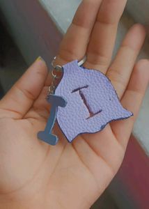 Initial Leather Keyring