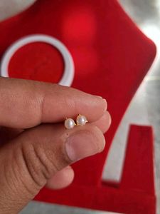 Pearl Stud Earrings Gold