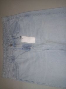 Men ZARA Wide Leg Jeans Light Blue