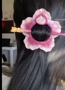 Floral Hair Bun Holder