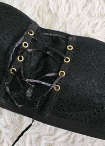 Black Lace Corset Bralette