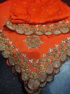 Beautiful Handwork Kurta With Dupatta Set