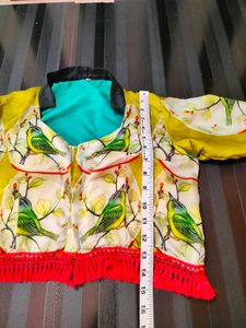 Designer Digital Print Blouse 💚💛