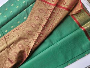 Elegant Green Silk Saree