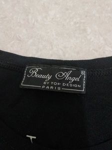 new women Elegant Black Long Sleeve Top