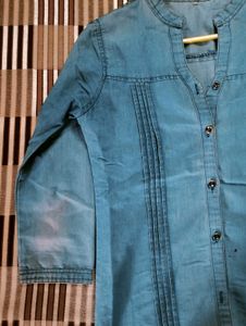 Unisex Denim Look Shirt