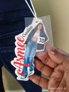 New 30 Size High-Waisted Denim Jeans