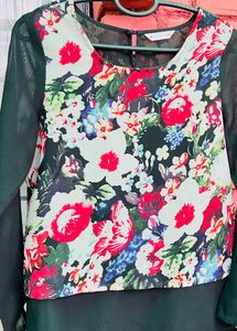 Womens Floral Print Top