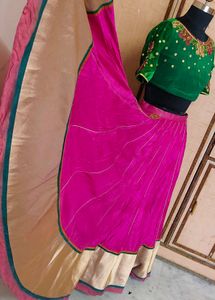 2 poket designer pure silk Lehenga Choli Set 😍