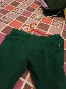 Green Stretchable Pant For Men