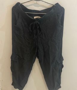 Black Charcoal Joggers (By Mango)
