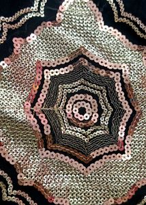 Sequin saree  Black &amp; Gold (Without Blouse)