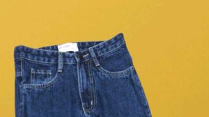 M@39 Size-28 Dark Blue Wide Leg Jeans