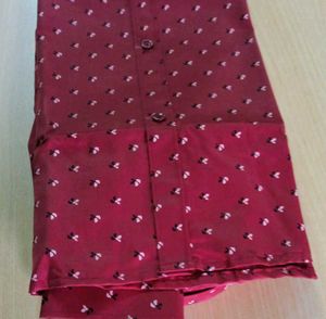 Stylish Maroon Print Shirt
